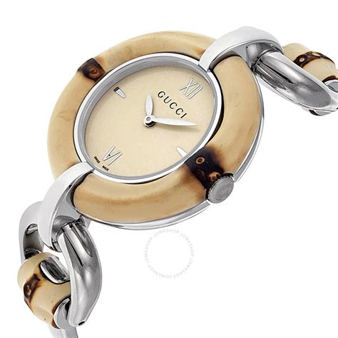 gucci watch bamboo|gucci bezel watches for women.